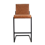 Bar Stool Kubis FavoFurn Cognac LxBxH 72x69x54 Artificial leather Nnb