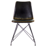 Dining Chair Jude FavoFurn Black LxBxH 64x61x52 Artificial leather Nnb