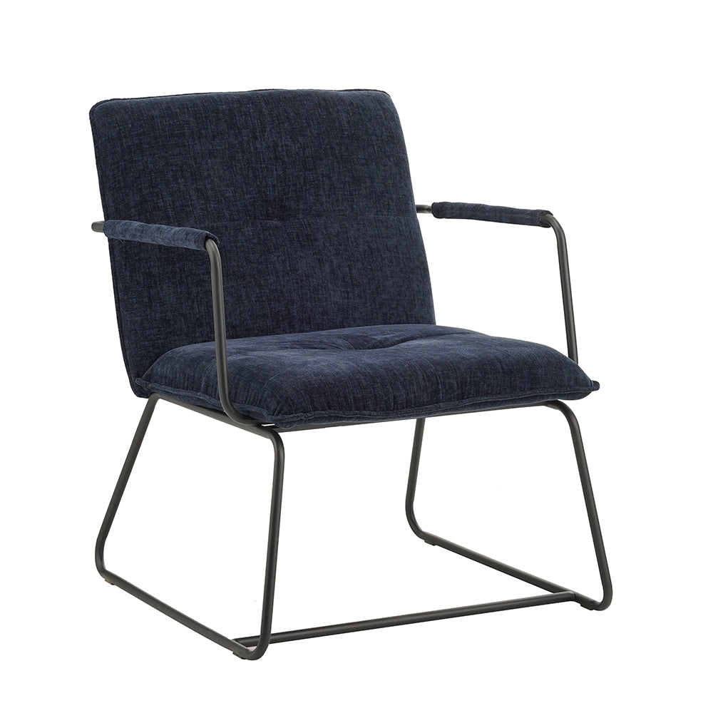 Armchair Bilbao FavoFurn Blue LxBxH 66x64x37 Fabric Nnb