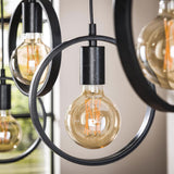 Pendant Light Lyric HomeHaven Grey, Black Metal Nnb