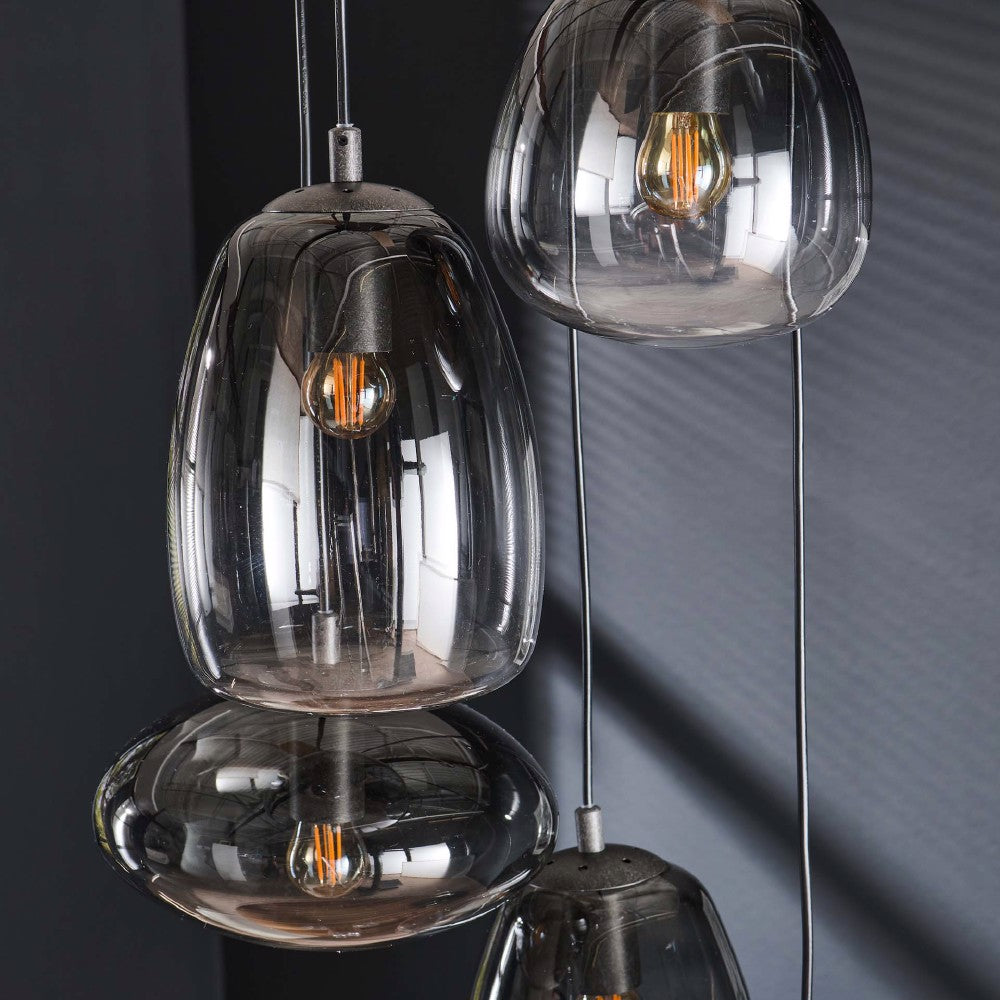 Pendant Light Blaze HomeHaven Anthracite LxBxH 67x52x31 Glass Nnb