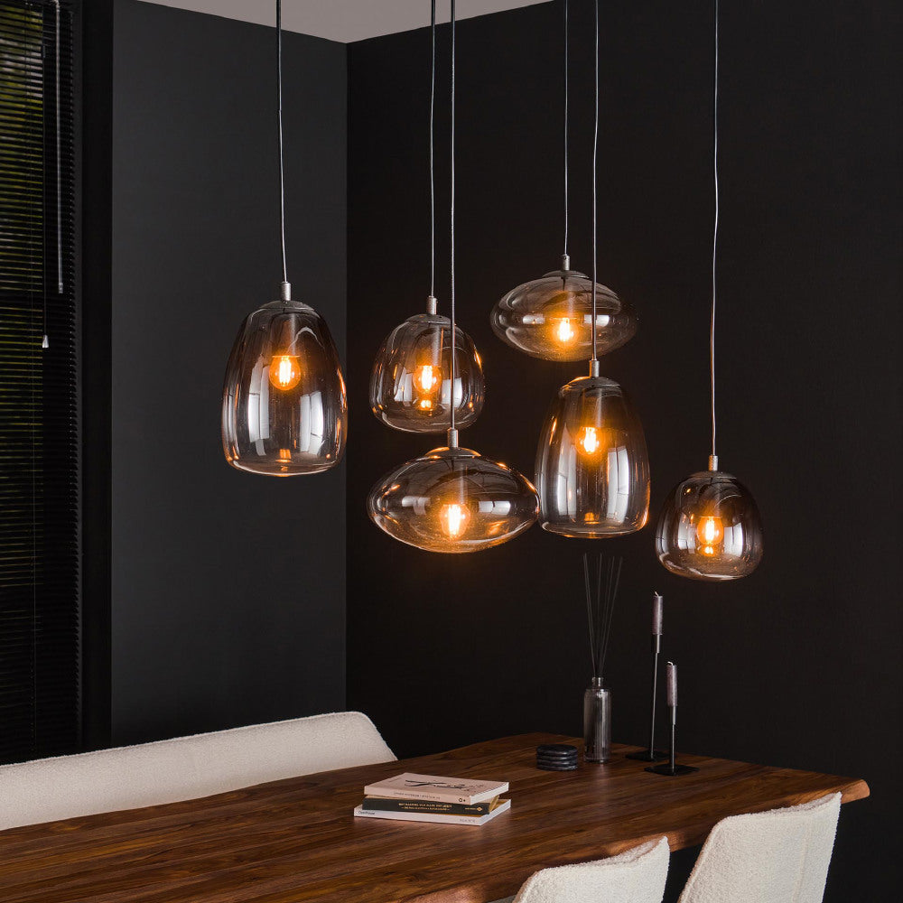 Pendant Light Moe HomeHaven Anthracite LxBxH 95x40x37 Glass Nnb