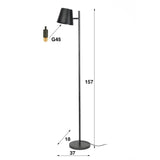 Floor lamp Luka HomeHaven Anthracite LxBxH 61x32x25 Metal Nnb