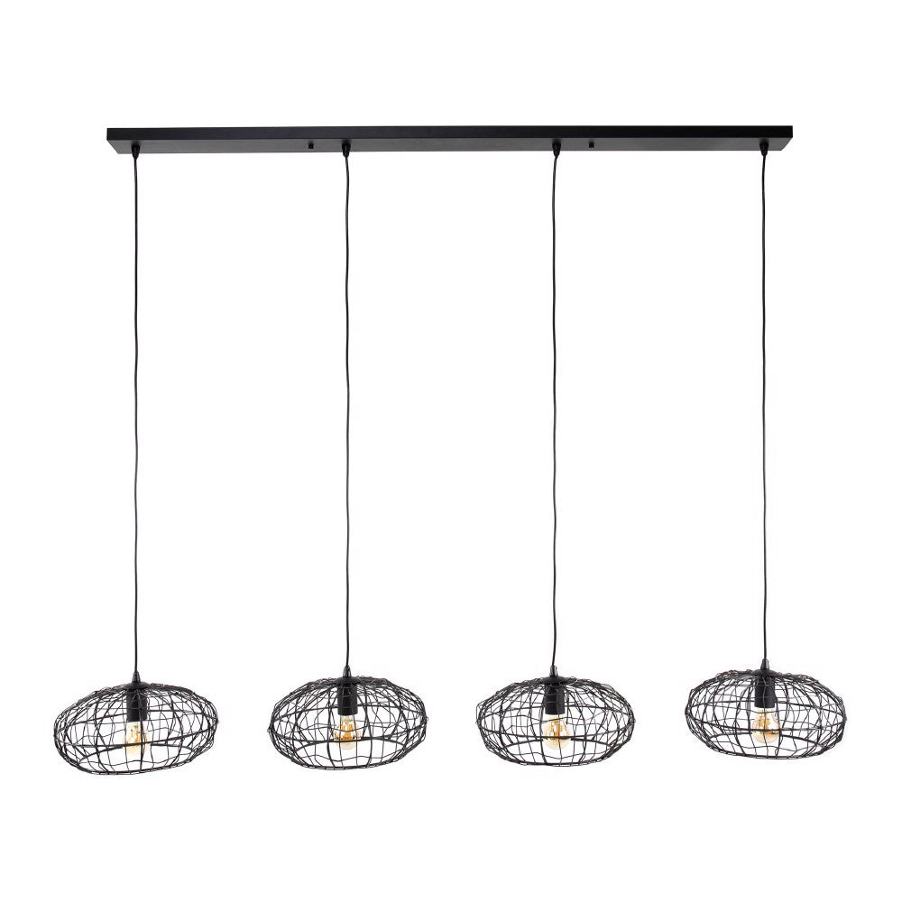 Pendant Light Mack HomeHaven Black LxBxH 148x39x24 Metal Nnb