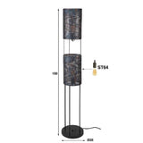 Floor lamp Lennox HomeHaven Black LxBxH 155x31x30 Metal Nnb