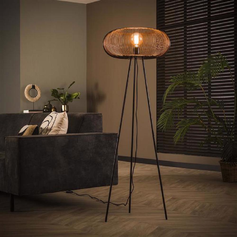 Floor lamp Hurley HomeHaven Black LxBxH 65x53x27 Metal Nnb