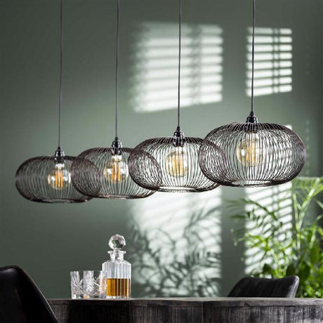 Pendant Light Hurley HomeHaven Black LxBxH 152x40x28 Metal Nnb